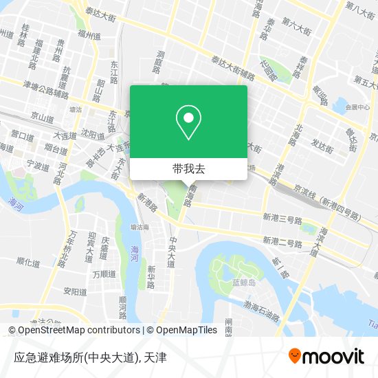 应急避难场所(中央大道)地图