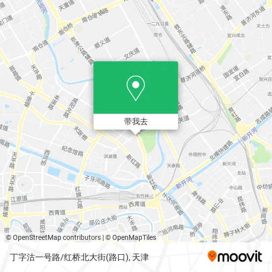 丁字沽一号路/红桥北大街(路口)地图