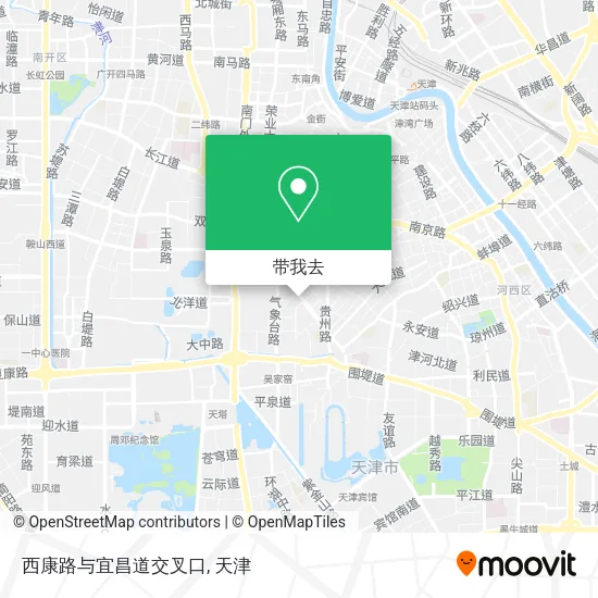西康路与宜昌道交叉口地图