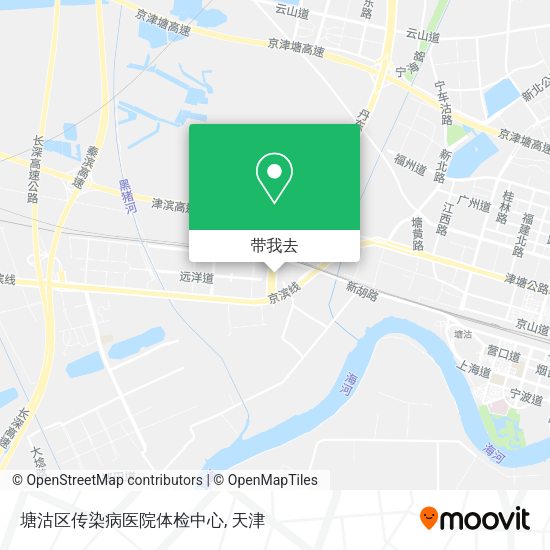 塘沽区传染病医院体检中心地图