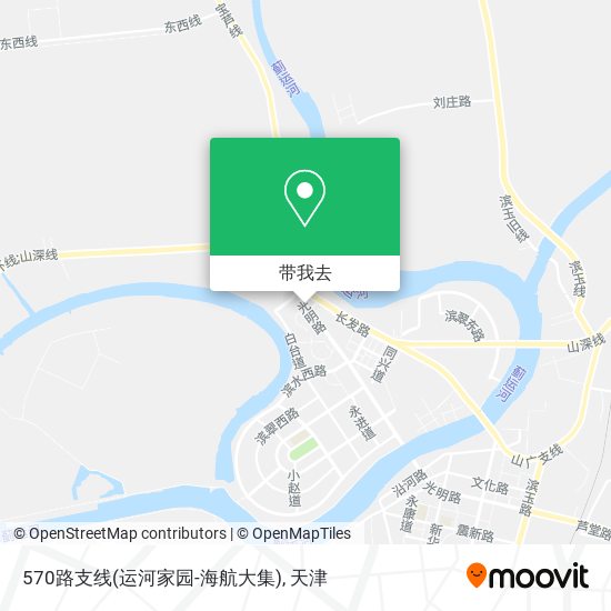 570路支线(运河家园-海航大集)地图