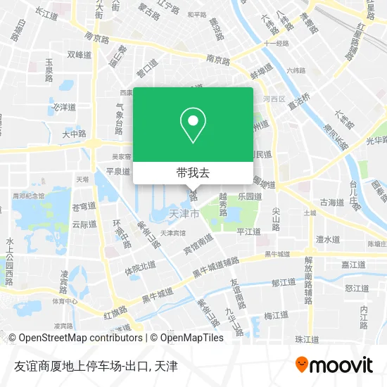 友谊商厦地上停车场-出口地图