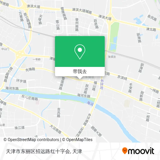 天津市东丽区招远路红十字会地图