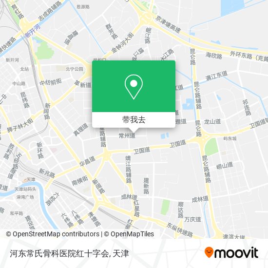 河东常氏骨科医院红十字会地图