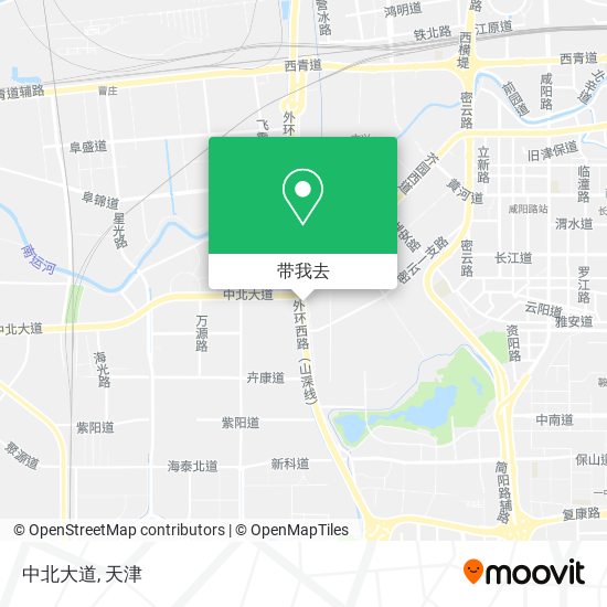 中北大道地图