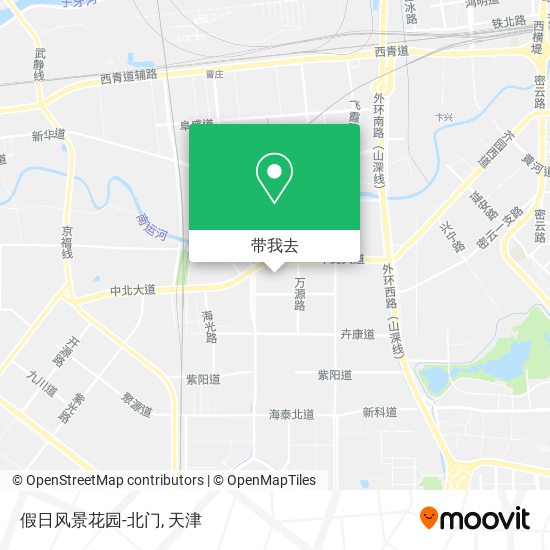 假日风景花园-北门地图