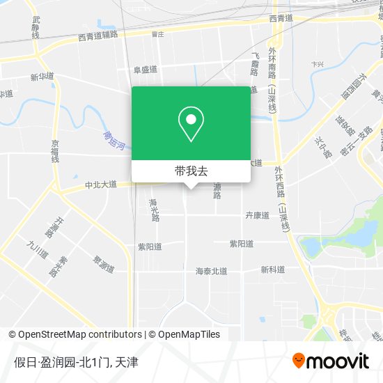 假日·盈润园-北1门地图