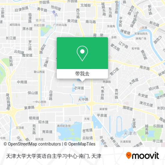天津大学大学英语自主学习中心-南门地图
