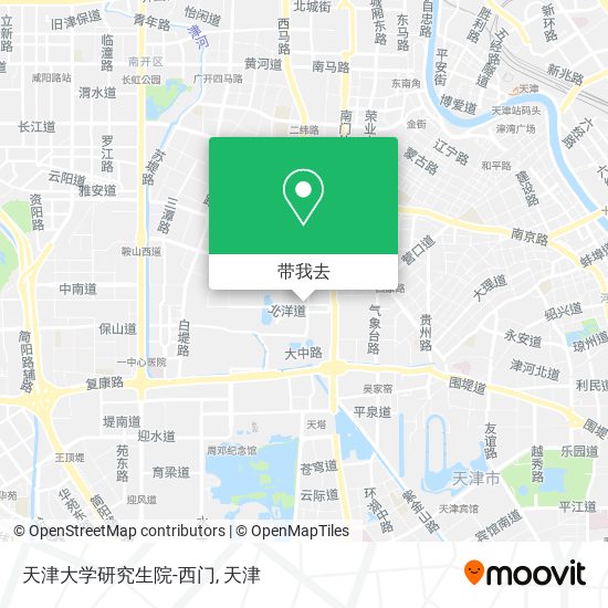 天津大学研究生院-西门地图