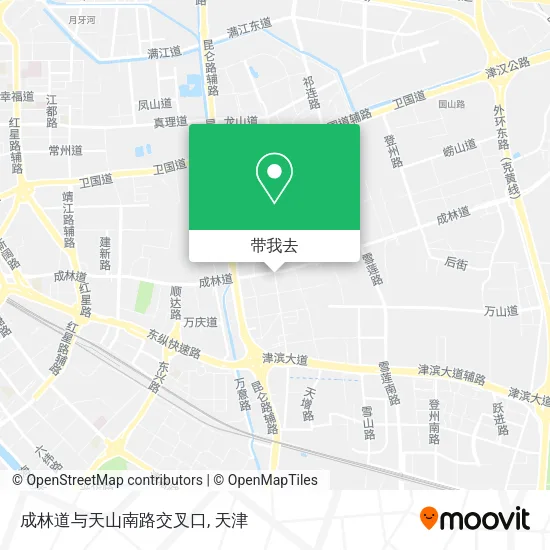 成林道与天山南路交叉口地图