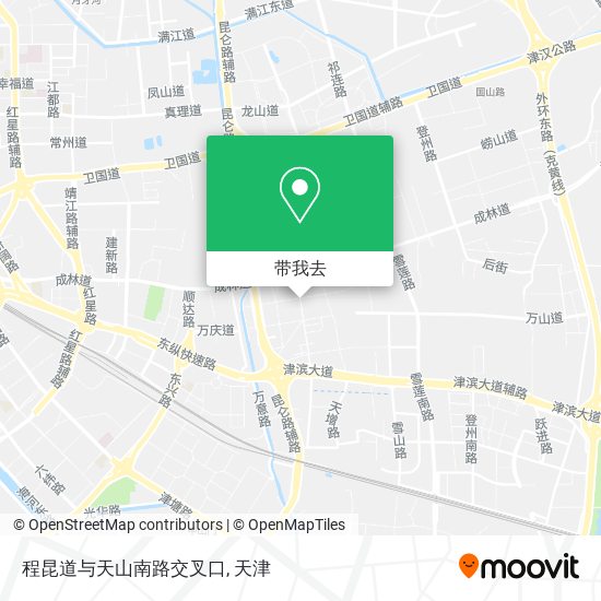 程昆道与天山南路交叉口地图