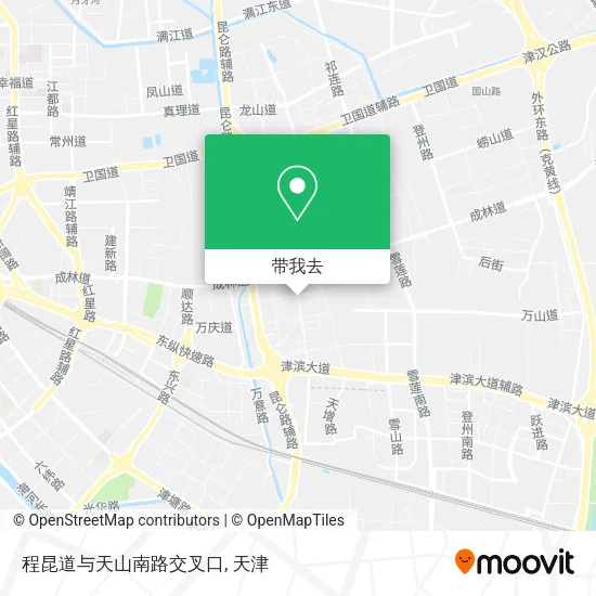 程昆道与天山南路交叉口地图