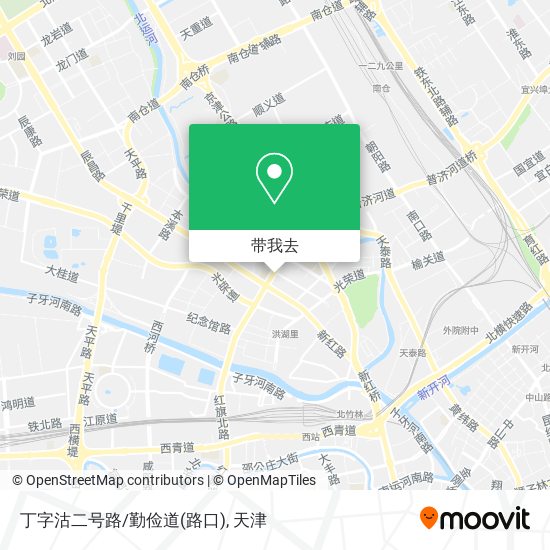 丁字沽二号路/勤俭道(路口)地图
