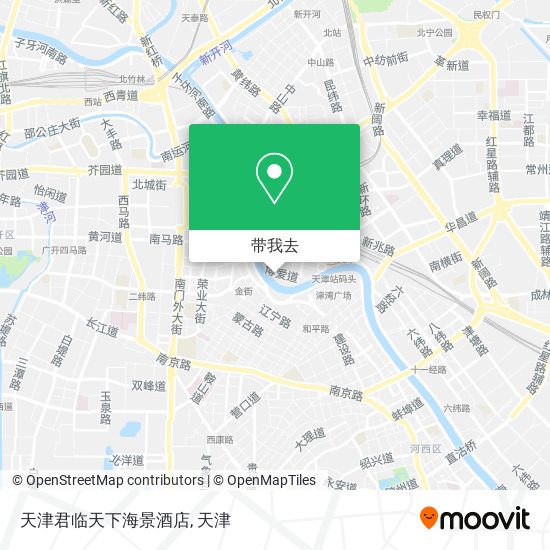 天津君临天下海景酒店地图