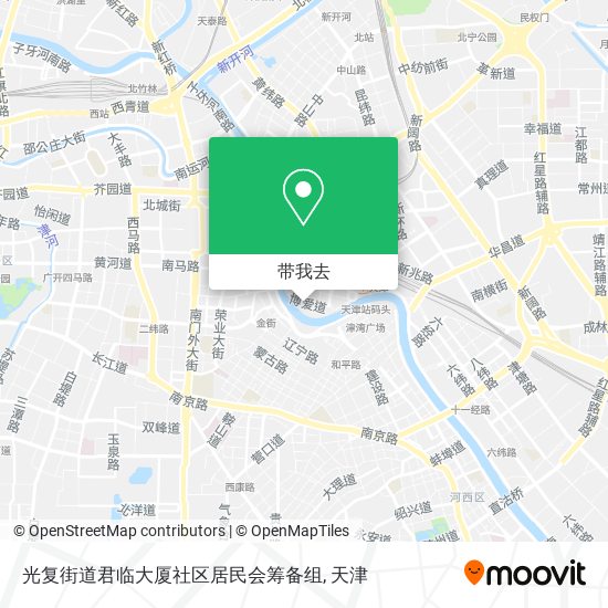 光复街道君临大厦社区居民会筹备组地图