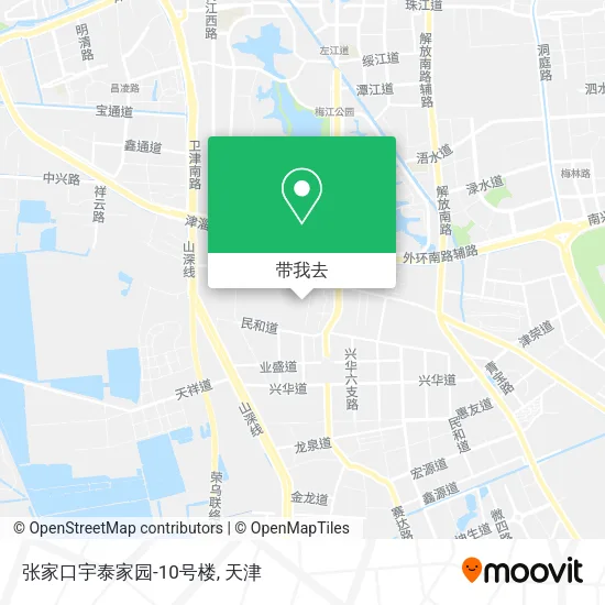 张家口宇泰家园-10号楼地图