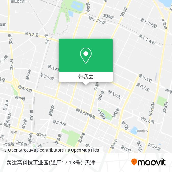 泰达高科技工业园(通厂17-18号)地图