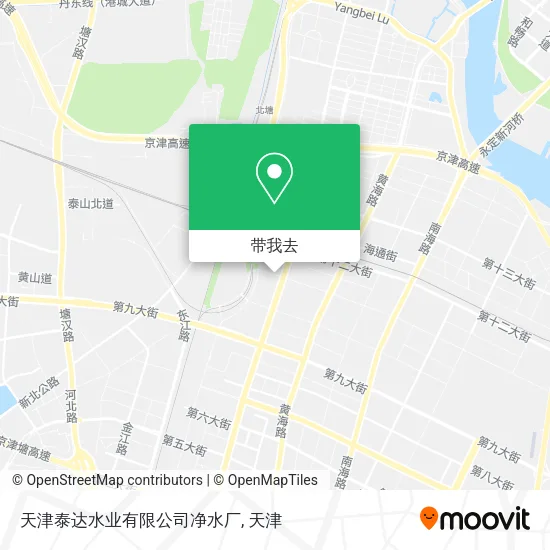 天津泰达水业有限公司净水厂地图