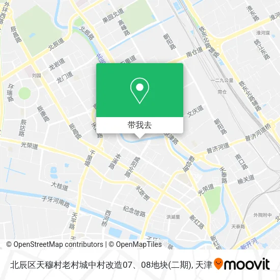 北辰区天穆村老村城中村改造07、08地块(二期)地图