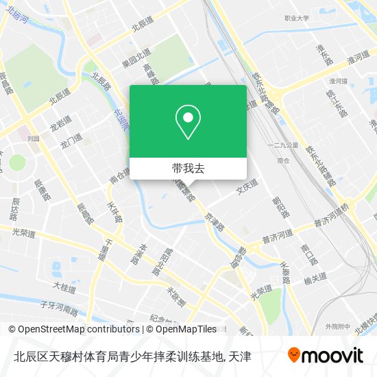 北辰区天穆村体育局青少年摔柔训练基地地图