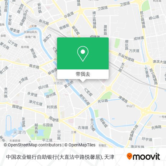 中国农业银行自助银行(大直沽中路悦馨居)地图