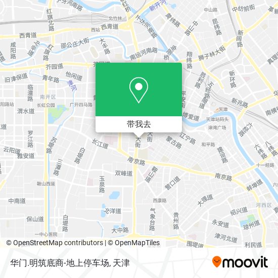 华门.明筑底商-地上停车场地图