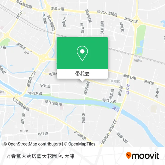 万春堂大药房蓝天花园店地图