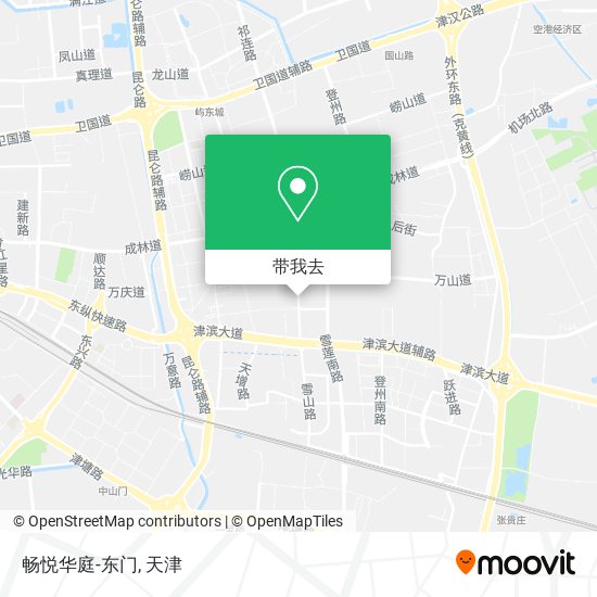 畅悦华庭-东门地图