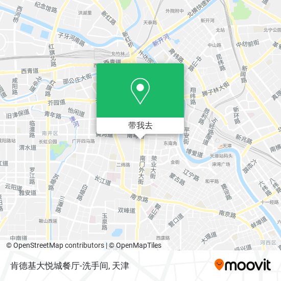 肯德基大悦城餐厅-洗手间地图