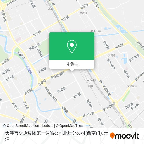 天津市交通集团第一运输公司北辰分公司(西南门)地图