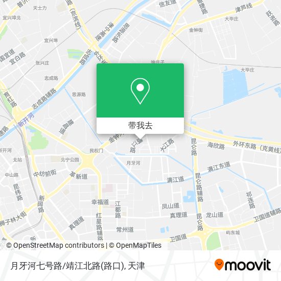 月牙河七号路/靖江北路(路口)地图