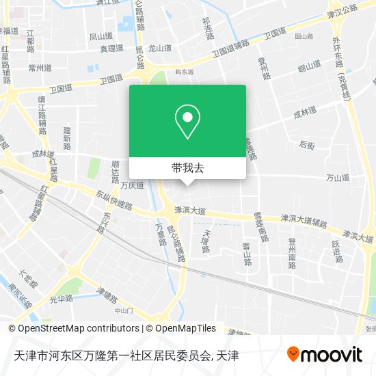 天津市河东区万隆第一社区居民委员会地图