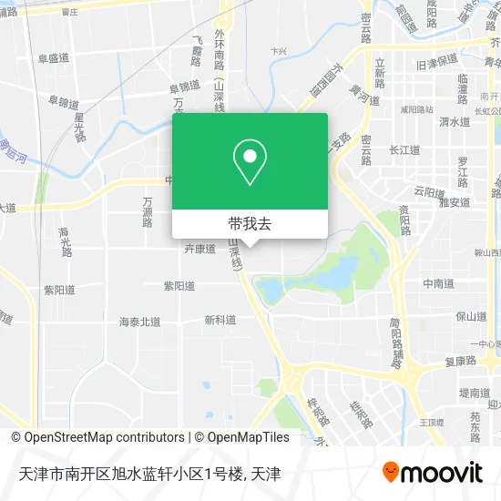 天津市南开区旭水蓝轩小区1号楼地图