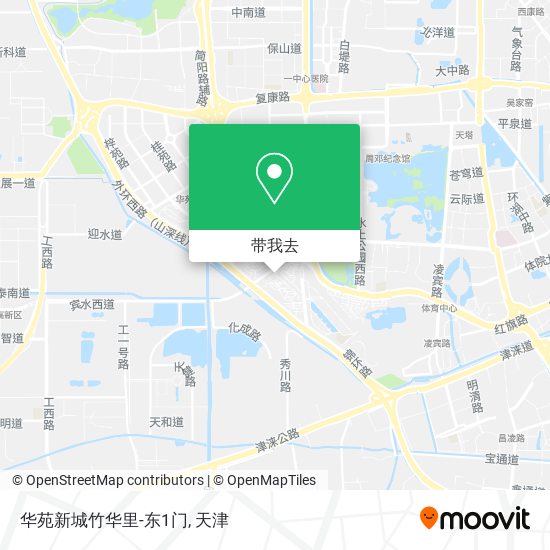 华苑新城竹华里-东1门地图