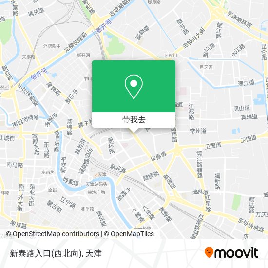 新泰路入口(西北向)地图