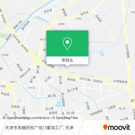 天津市东丽区恒广信门窗加工厂地图