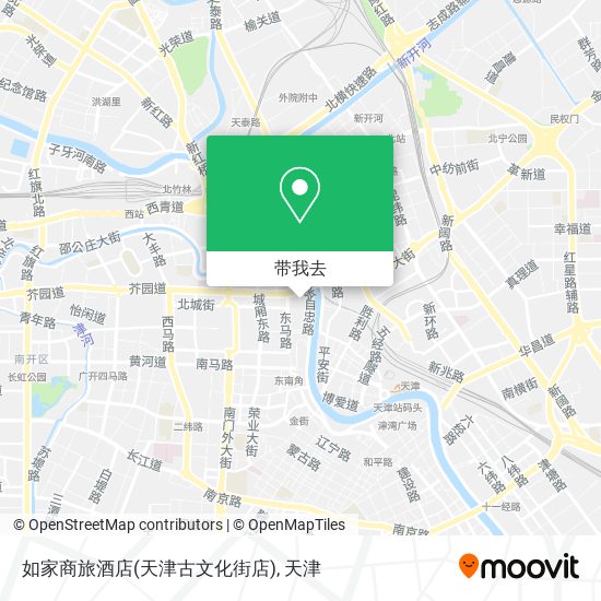 如家商旅酒店(天津古文化街店)地图