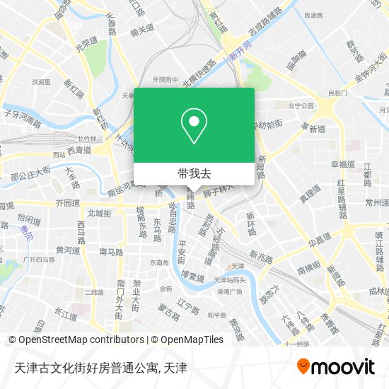 天津古文化街好房普通公寓地图