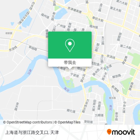 上海道与浙江路交叉口地图