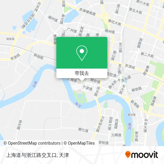 上海道与浙江路交叉口地图