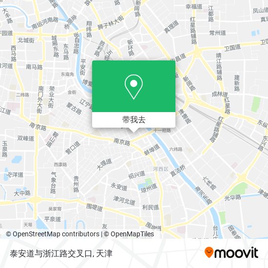 泰安道与浙江路交叉口地图