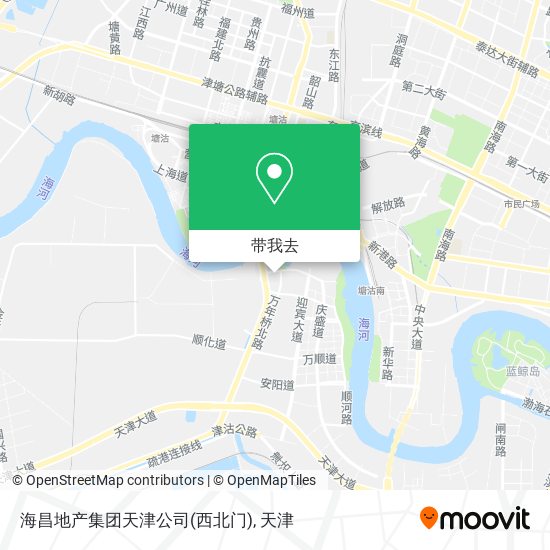 海昌地产集团天津公司(西北门)地图