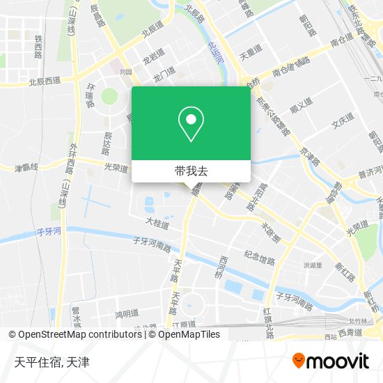 天平住宿地图