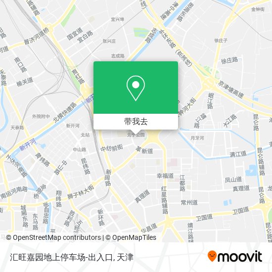 汇旺嘉园地上停车场-出入口地图