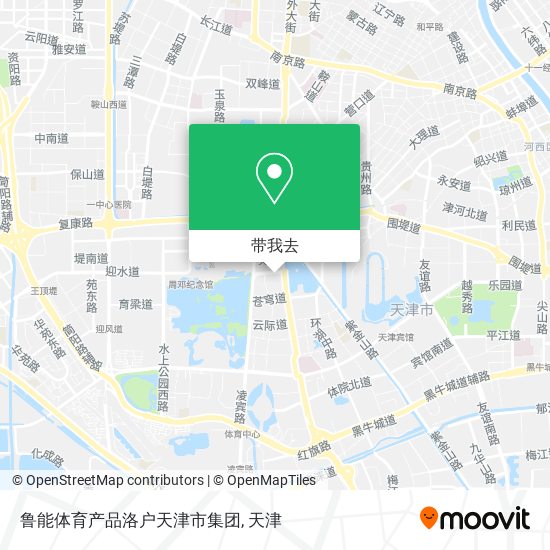 鲁能体育产品洛户天津市集团地图