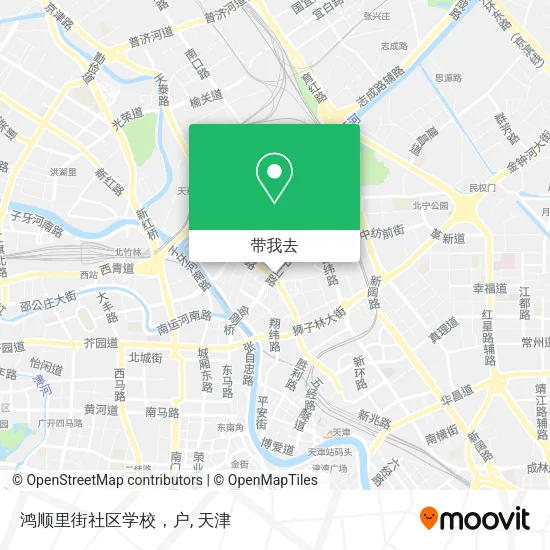 鸿顺里街社区学校，户地图