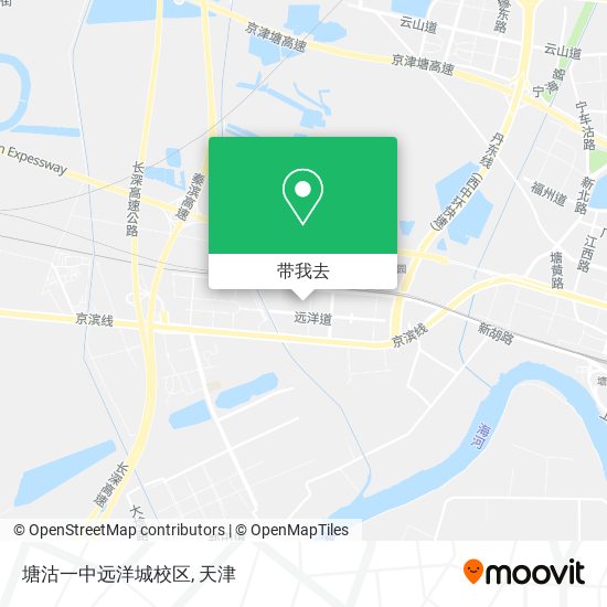 塘沽一中远洋城校区地图