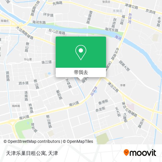 天津乐巢日租公寓地图