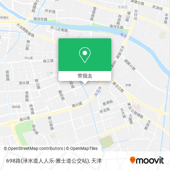 698路(渌水道人人乐-雅士道公交站)地图