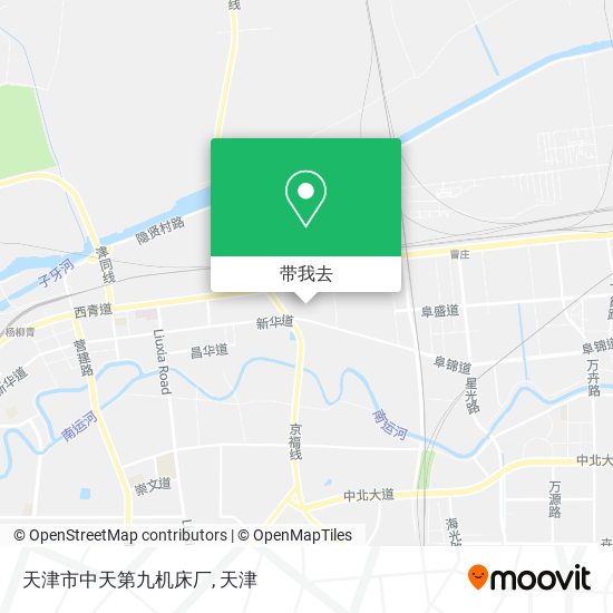 天津市中天第九机床厂地图